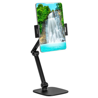 Kantek TS820 Metal Desktop Stand, 6 1/8" Wide, Black - Default Title