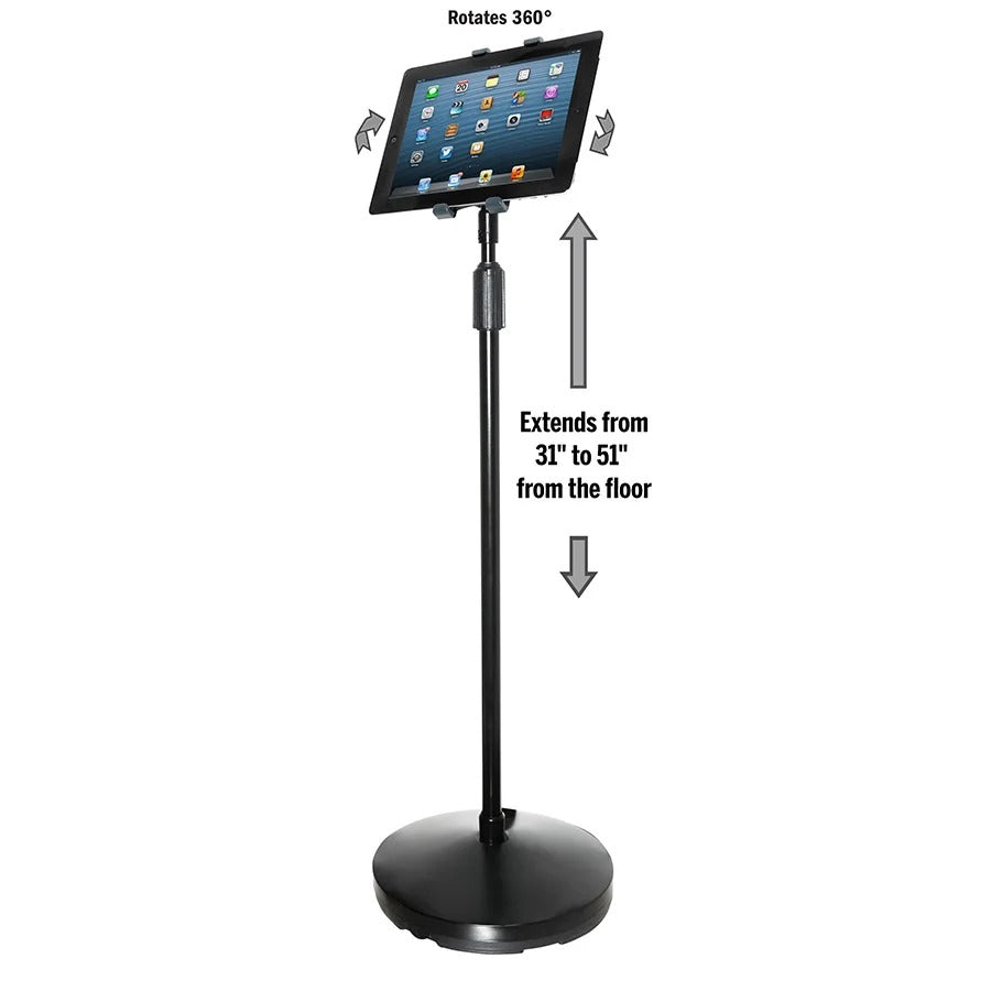 Kantek TS890 Floor Stand, 37 - 58" High, Black - photo 3