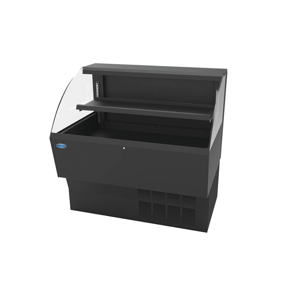 Federal Industries ELPRSS Air Curtain Merchandiser, 46" High, Black - 10.5 cu. ft.