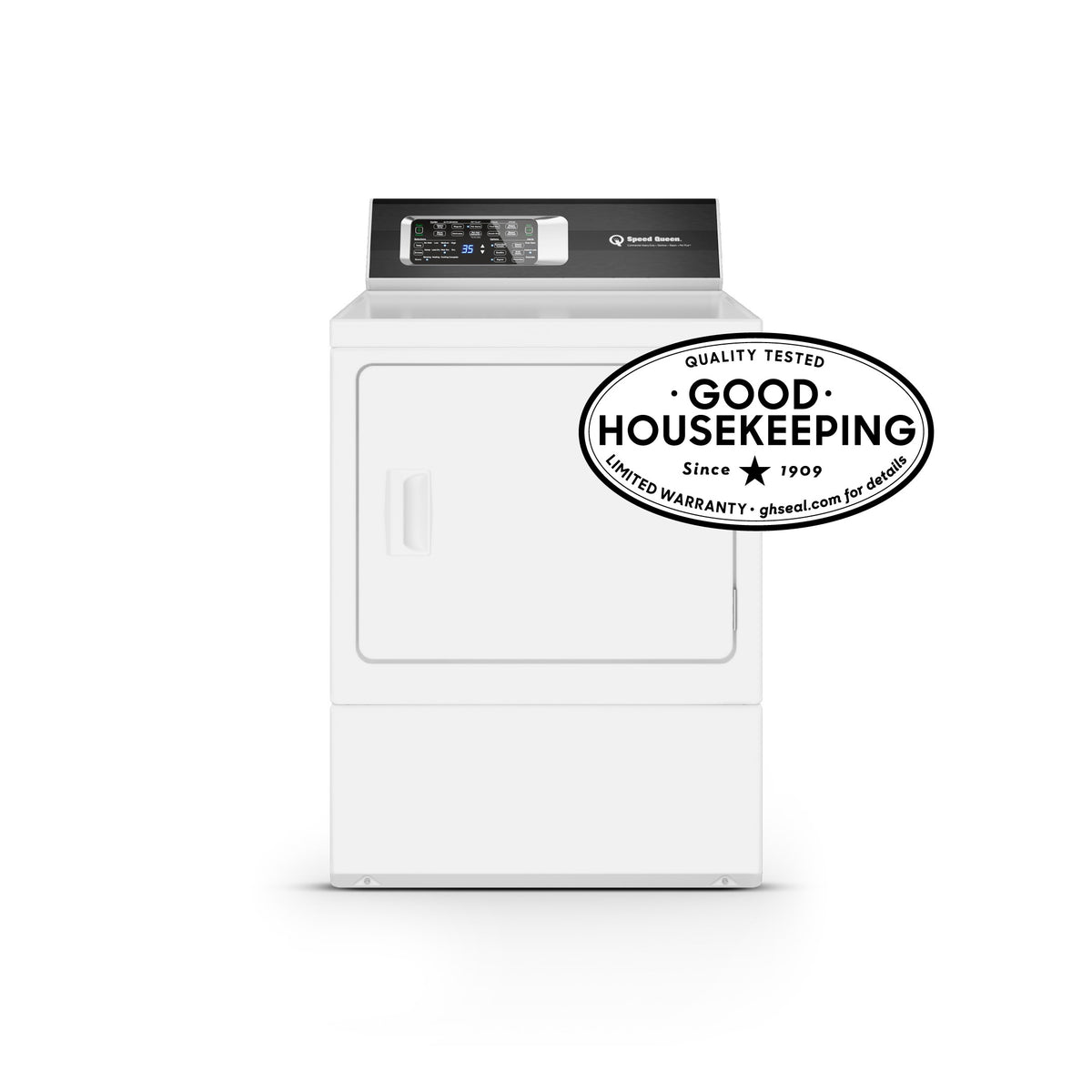 Speed Queen Dryer, 7 cu. ft., White - 240V