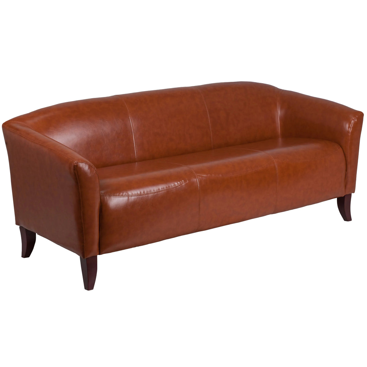Flash Furniture 111-3 Sofa, 72 1/2" Wide - Cognac