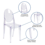 Flash Furniture Chair, Clear - photo 3