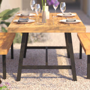 Flash Furniture TT-TT01122-1A-NAT-GG Table, 67" Wide, Brown - photo 6