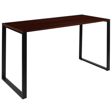 Flash Furniture Desk, 55" Wide - Mahogany Black