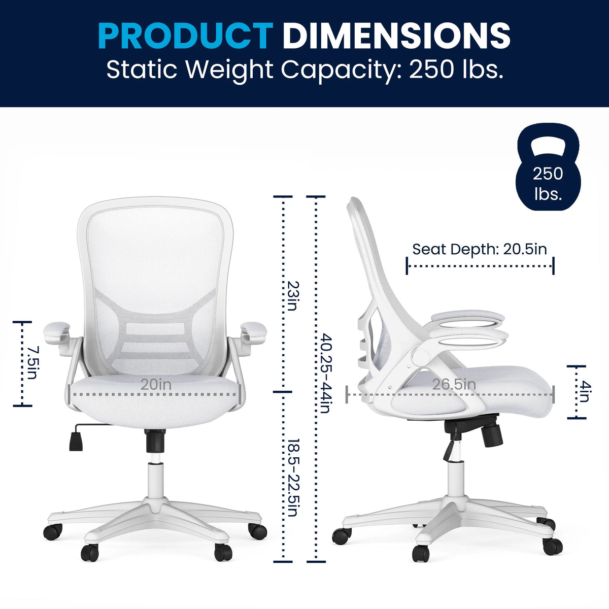 Flash Furniture HL-0016-1 Office Chair, 26 1/2" Wide - photo 6