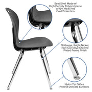 Flash Furniture ADV-TITAN-18BLK Chair, 20 1/4" Wide, Black - photo 3