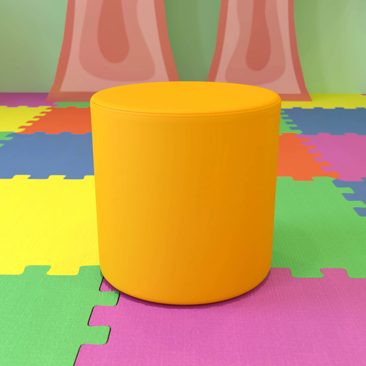 Flash Furniture ZB-FT-045R-18 Vinyl Modular Ottoman, 440 lb. Capacity - photo 2