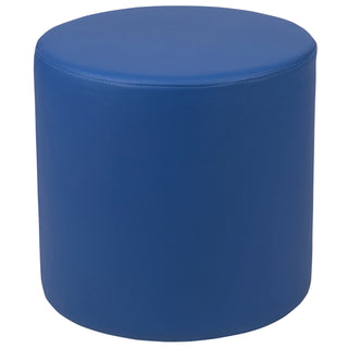 Flash Furniture ZB-FT-045R-18 Vinyl Modular Ottoman, 440 lb. Capacity - Blue