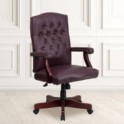 Flash Furniture 801L-LF0005-BK-LEA-GG Office Chair, 26" Wide, Black - photo 6