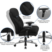 Flash Furniture GO-2085-LEA-GG Office Chair, 32 3/4" Wide, Black - photo 3