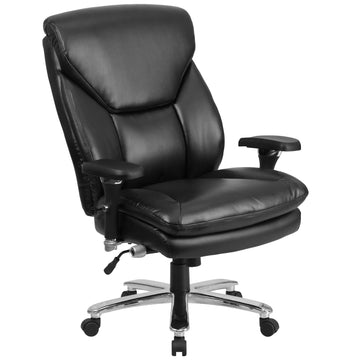 Flash Furniture GO-2085-LEA-GG Office Chair, 32 3/4" Wide, Black - Default Title