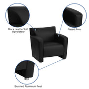 Flash Furniture 222-1-BK-GG Chair, 31 1/4" Wide, Black - photo 3