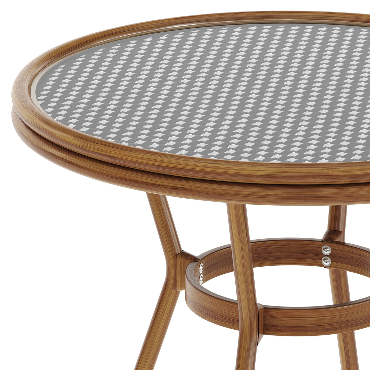 Flash Furniture SDA-AD641012-80 Lourdes Bistro Table, 200 lb. Capacity - photo 6
