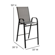 Flash Furniture 2-JJ-092H Bar Stool, 22" Wide, 2/Set - photo 5
