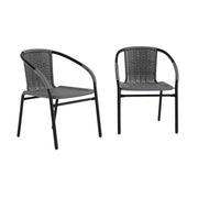 Flash Furniture 2-TLH-037 Chair, 21 3/4" Wide, 2/Case - Gray