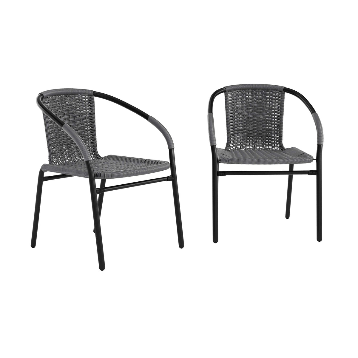 Flash Furniture 2-TLH-037 Chair, 21 3/4" Wide, 2/Case - Gray