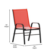 Flash Furniture 4-JJ-303C-NV-GG Chair, 21 1/4" Wide, 4/Case - photo 5