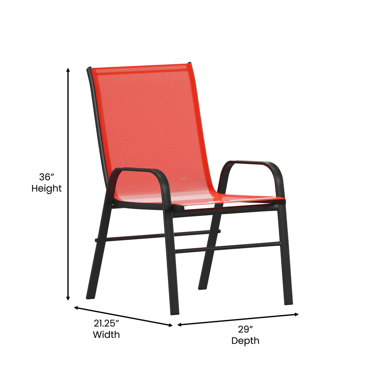 Flash Furniture 4-JJ-303C-NV-GG Chair, 21 1/4" Wide, 4/Case - photo 5