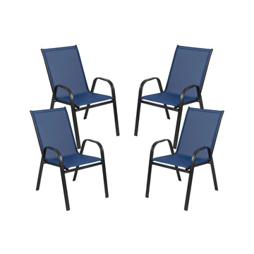 Flash Furniture 4-JJ-303C-NV-GG Chair, 21 1/4" Wide, 4/Case - Default Title
