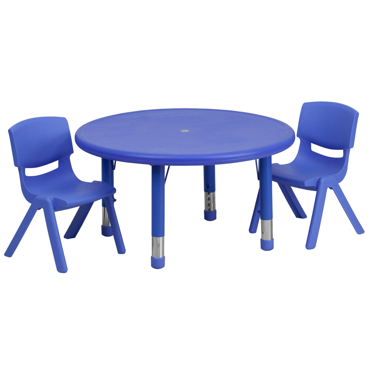 Flash Furniture YU-YCX Plastic Table, 220 lb. Capacity - Blue