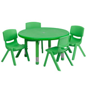 Flash Furniture YU-YCX-0073-2-ROUND-TBL Activity Table, 33" Diameter - Green