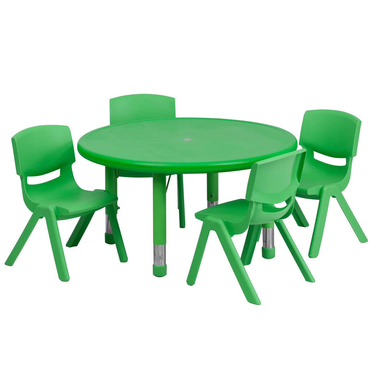 Flash Furniture YU-YCX-0073-2-ROUND-TBL Activity Table, 33" Diameter - Green