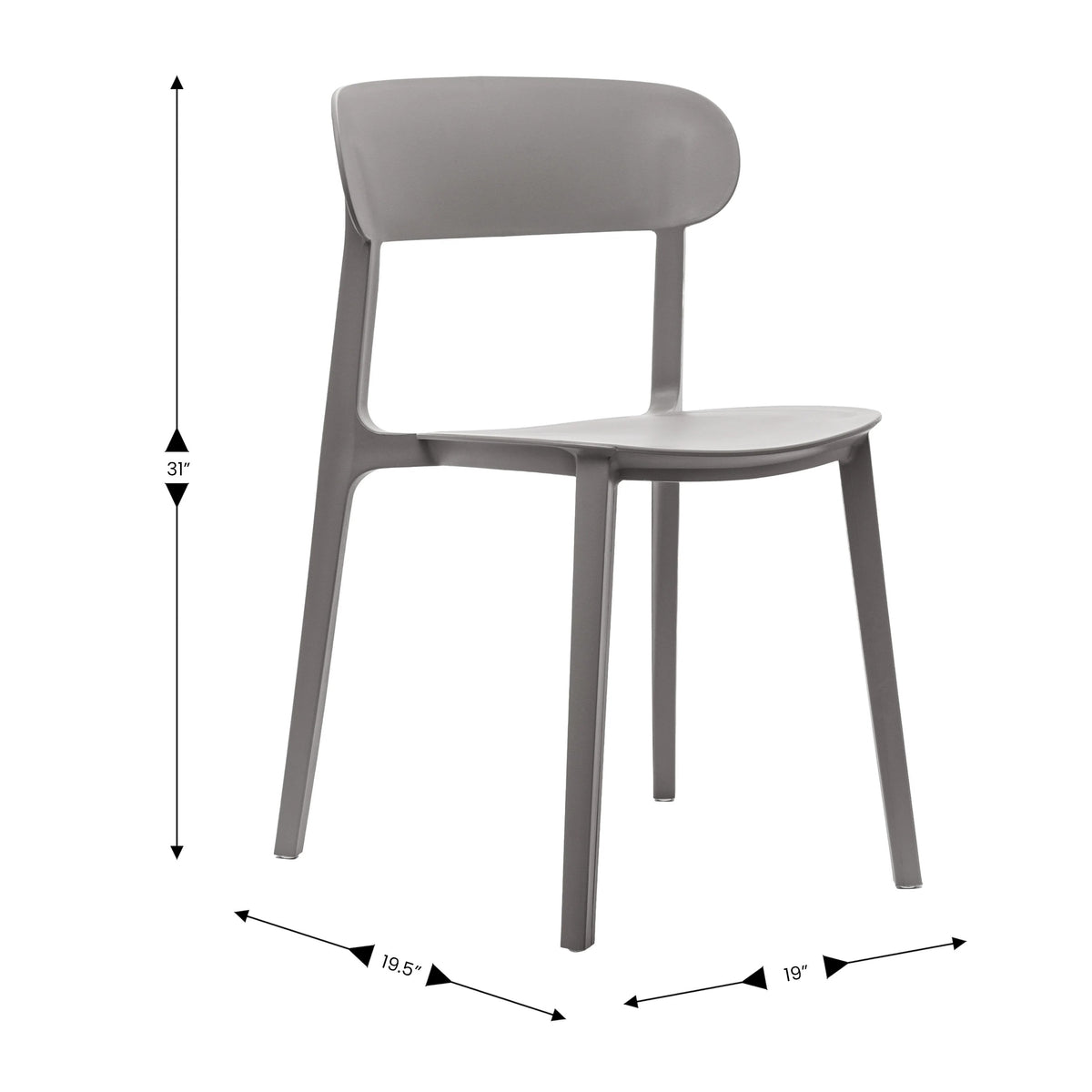 Flash Furniture DHF-340-APP Dover Chair, 19" Wide - photo 3