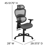 Flash Furniture H-LC-1388F-1K Office Chair, 28" Wide - photo 4