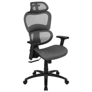 Flash Furniture H-LC-1388F-1K Office Chair, 28" Wide - Gray