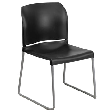 Flash Furniture RUT-238A Chair, 19 1/2" Wide - RUT-238A-BK-GG