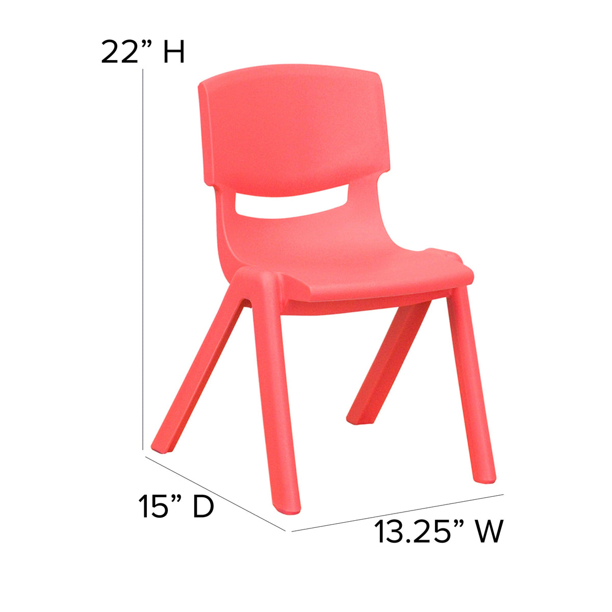 Flash Furniture 4-YU-YCX4-001 Whitney Chair Set, 13 1/4" Wide, 4/Set - photo 5