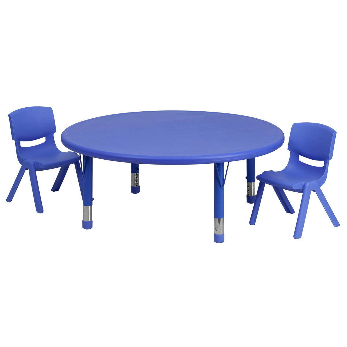 Flash Furniture YU-YCX Plastic Table, 220 lb. Capacity - Blue