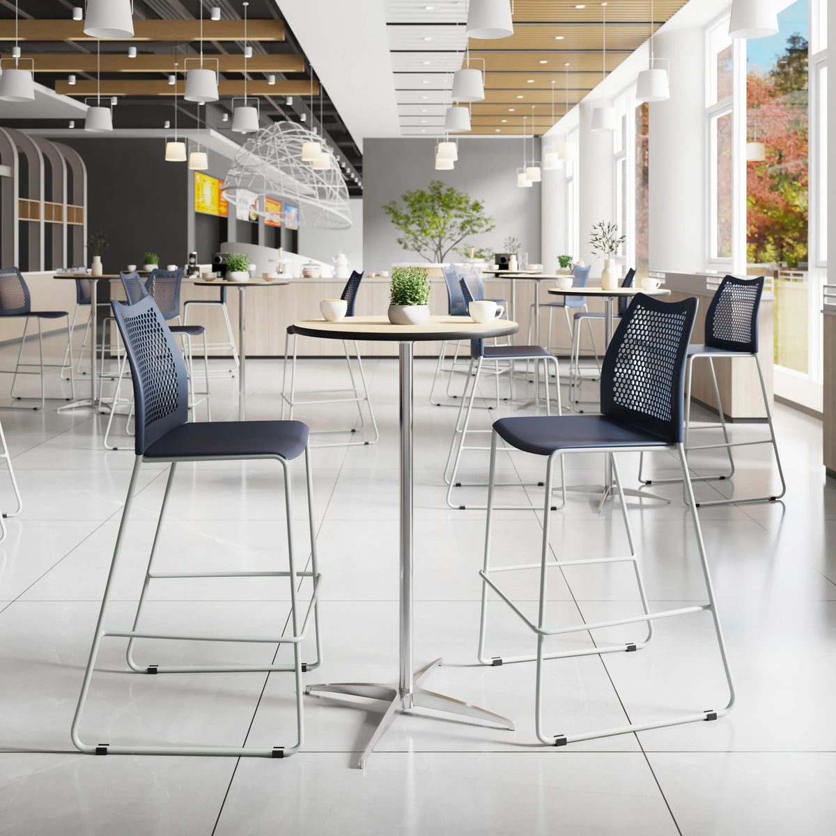 Flash Furniture RUT-498A-BS Hercules Bar Stool, 19 3/4" Wide - photo 2