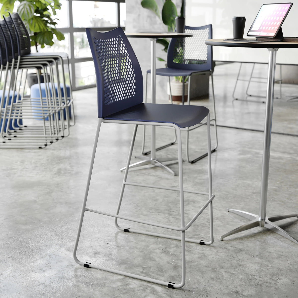 Flash Furniture RUT-498A-BS Hercules Bar Stool, 19 3/4" Wide - photo 4