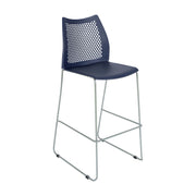 Flash Furniture RUT-498A-BS Hercules Bar Stool, 19 3/4" Wide - Navy Gray