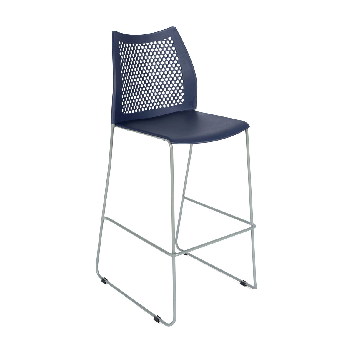 Flash Furniture RUT-498A-BS Hercules Bar Stool, 19 3/4" Wide - Navy Gray