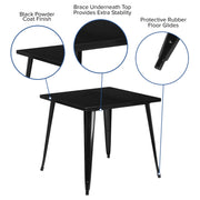 Flash Furniture Table, Black - photo 3