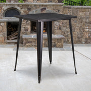 Flash Furniture CH-51040-40-BQ-GG Table, 40 3/4" High, Black - photo 2
