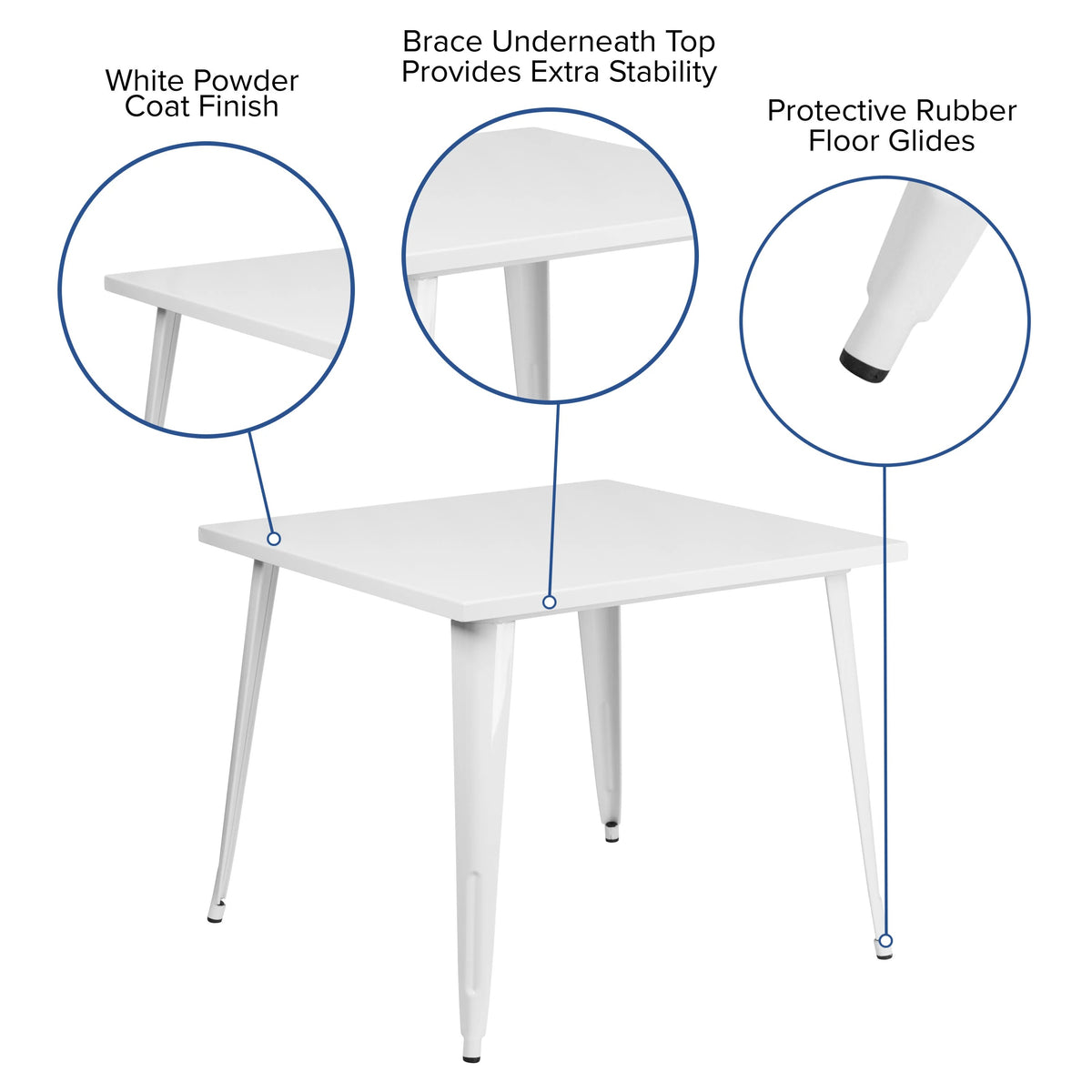 Flash Furniture Table, Black - photo 6