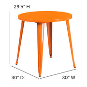 Flash Furniture CH-51090-29-BQ-GG Table, 29 1/2" High, Black - photo 3
