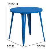 Flash Furniture CH-51090-29-BQ-GG Table, 29 1/2" High, Black - photo 4