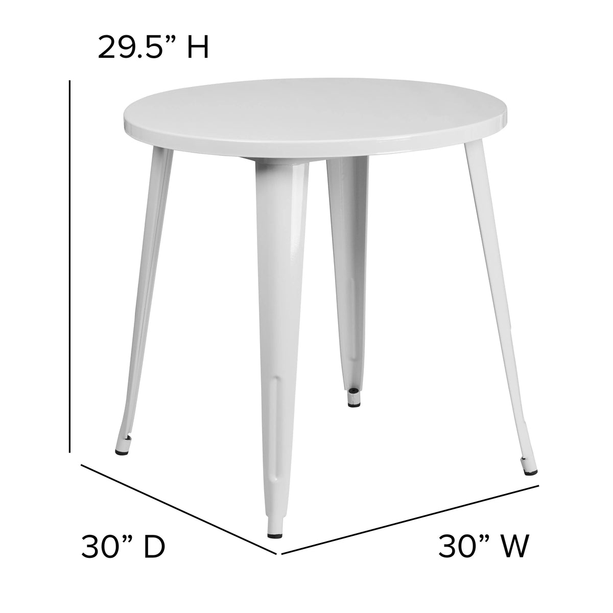 Flash Furniture CH-51090-29-BQ-GG Table, 29 1/2" High, Black - photo 7