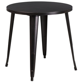 Flash Furniture CH-51090-29-BQ-GG Table, 29 1/2" High, Black - Default Title