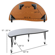 Flash Furniture XU-GRP-12CH-A60-HCIRC Activity Table, 60" Diameter - photo 4