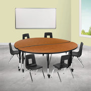 Flash Furniture XU-GRP-12CH-A60-HCIRC Activity Table, 60" Diameter - photo 8