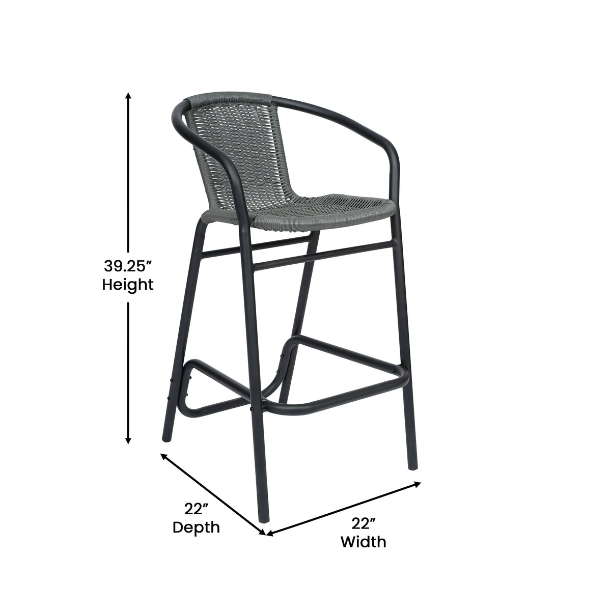 Flash Furniture SDA-AD632032R Lila Bar Stool, 22" Wide - photo 4