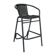 Flash Furniture SDA-AD632032R Lila Bar Stool, 22" Wide - Black