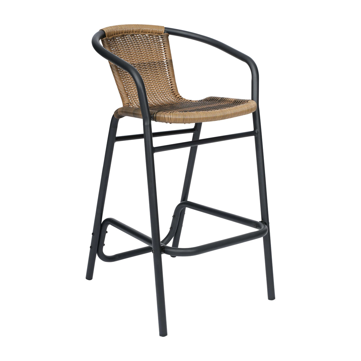 Flash Furniture SDA-AD632032R Lila Bar Stool, 22" Wide - Medium Brown