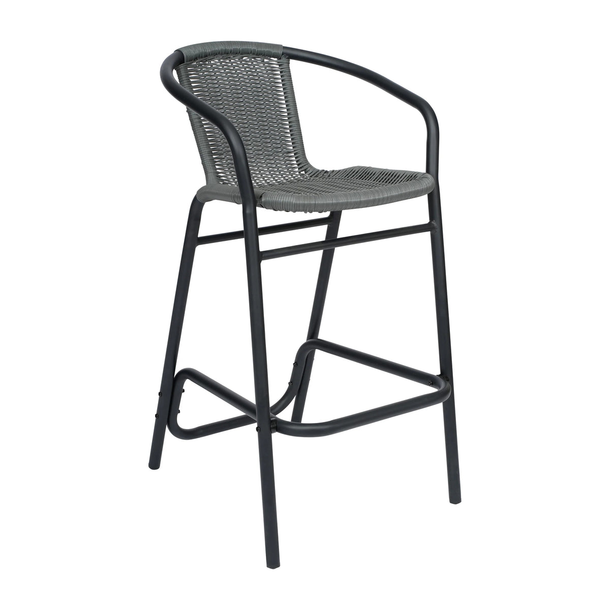 Flash Furniture SDA-AD632032R Lila Bar Stool, 22" Wide - Gray