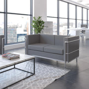 Flash Furniture ZB-REGAL-810-2-LS-GY-GG Loveseat, 57" Wide, Gray - photo 5